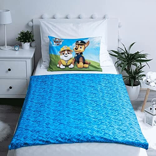 Housse de couette Marcus, Chase, Ruben - Pat patrouille - bleu 100x135 cm variant 1 