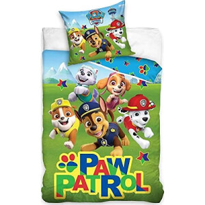Housse de couette Stella, Marcus, Chase, Ruben, Ryder, Everest - Pat patrouille - multicolore 140x200 cm