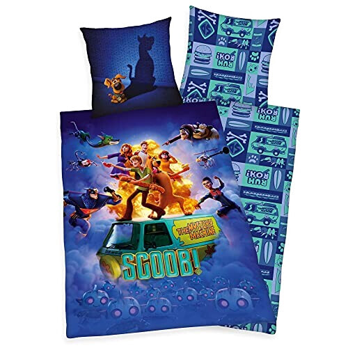 Housse de couette Scooby-Doo gris 135x200 cm