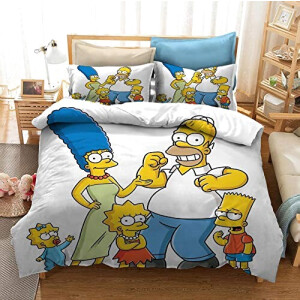 Housse de couette Simpsons 135x200 cm 140x210 cm 200x200 cm 220x240 cm