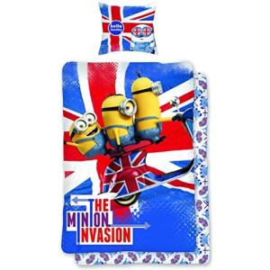 Housse de couette Les minions multicolore 140x200 cm