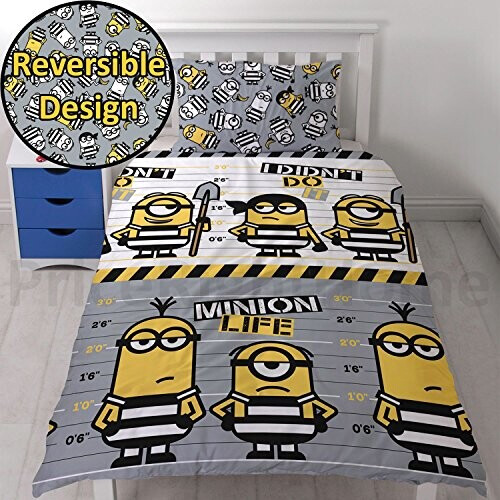 Housse de couette Les minions multicolore 135x200 cm