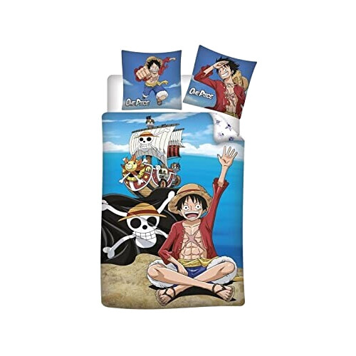 Housse de couette Luffy - One Piece - bleu 140x200 cm