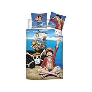 Housse de couette Luffy - One Piece - bleu 140x200 cm