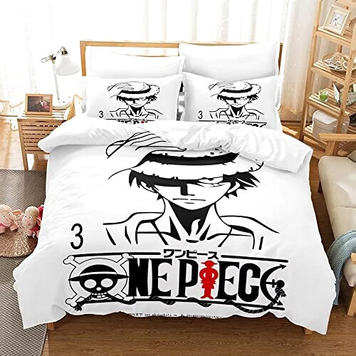 Housse de couette Luffy - One Piece - 140x200 cm 200x200 cm 220x240 cm 220x260 cm