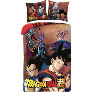 Housse de couette Dragon Ball multicolore 140x200 cm