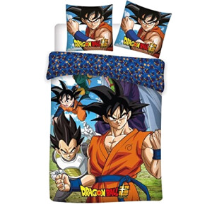 Housse de couette Dragon Ball multicolore 140x200 cm