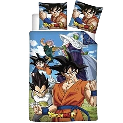 Housse de couette Dragon Ball bleu 140x200 cm