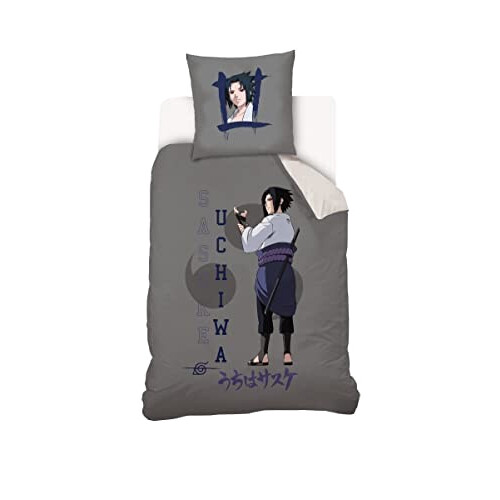 Housse de couette Sasuke Uchiwa - Naruto - beige 140x200 cm variant 1 