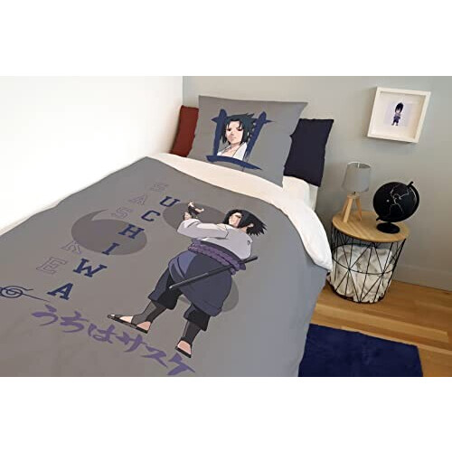 Housse de couette Sasuke Uchiwa - Naruto - beige 140x200 cm variant 3 