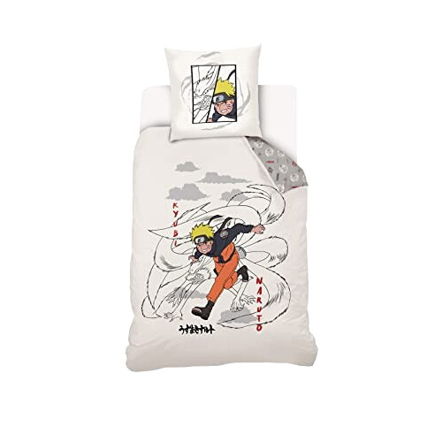 Housse de couette Naruto beige 140x200 cm