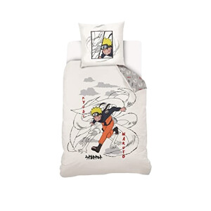 Housse de couette Naruto beige 140x200 cm
