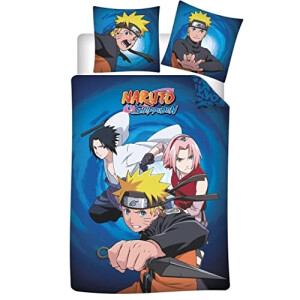Housse de couette Naruto multicolore 135x200 cm