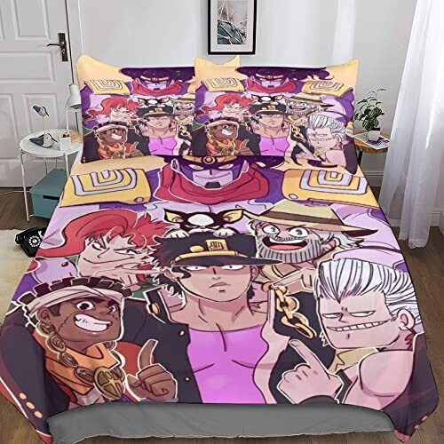 Housse de couette JoJo's Bizarre Adventure 135x200 cm 200x200 cm 220x240 cm variant 0 