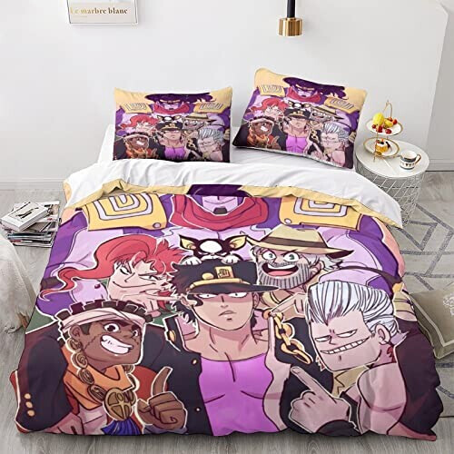 Housse de couette JoJo's Bizarre Adventure 135x200 cm 200x200 cm 220x240 cm variant 1 