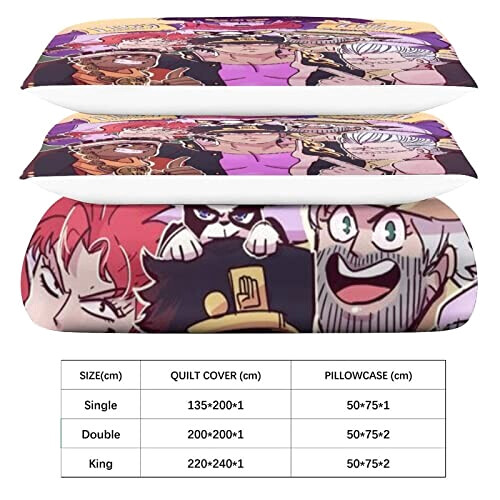 Housse de couette JoJo's Bizarre Adventure 135x200 cm 200x200 cm 220x240 cm variant 3 