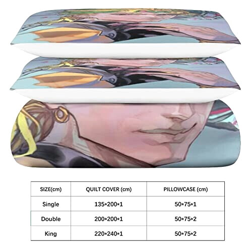 Housse de couette JoJo's Bizarre Adventure 135x200 cm 200x200 cm 220x240 cm variant 3 