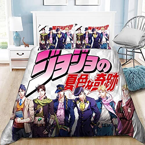 Housse de couette JoJo's Bizarre Adventure type 135x200 cm 200x200 cm 220x230 cm