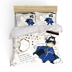 Housse de couette Fullmetal Alchemist 135x200 cm 200x200 cm 220x240 cm 220x260 cm