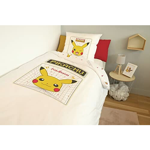 Housse de couette Pikachu - Pokémon - jaune 140x200 cm variant 0 