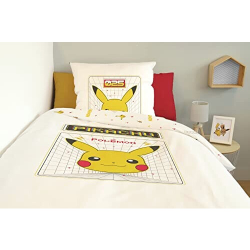 Housse de couette Pikachu - Pokémon - jaune 140x200 cm variant 4 