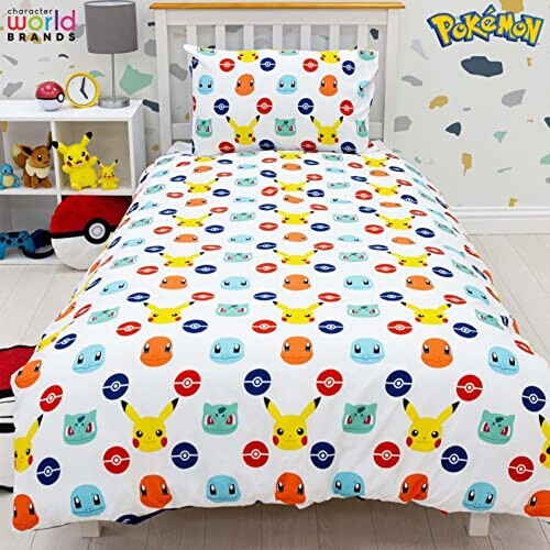 Housse de couette Pikachu - Pokémon - bleu 135x200 cm variant 2 