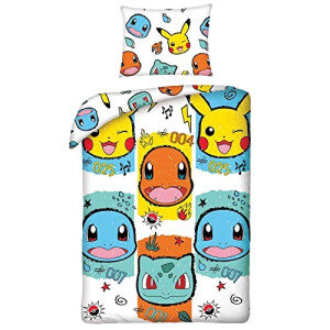 Housse de couette Pikachu - Pokémon - multicolore 140x200 cm