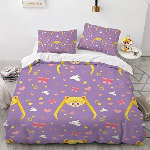 Housse de couette Sailor Moon couleur 140x200 cm
