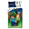 Housse de couette Minecraft bleu 140x200 cm - miniature