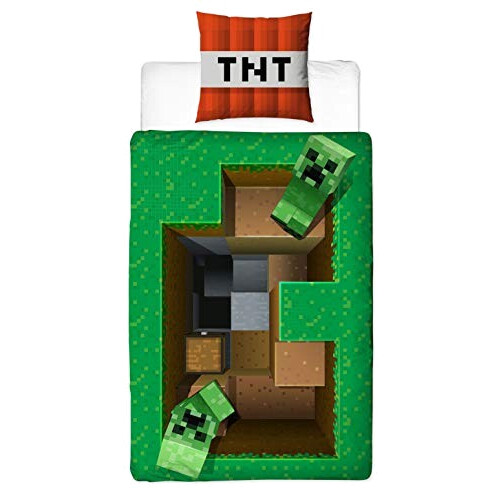 Housse de couette Creeper, TNT - Minecraft - multicolore 135x200 cm variant 0 