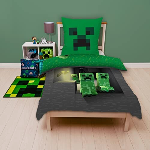 Housse de couette Creeper, TNT - Minecraft - multicolore 135x200 cm variant 3 