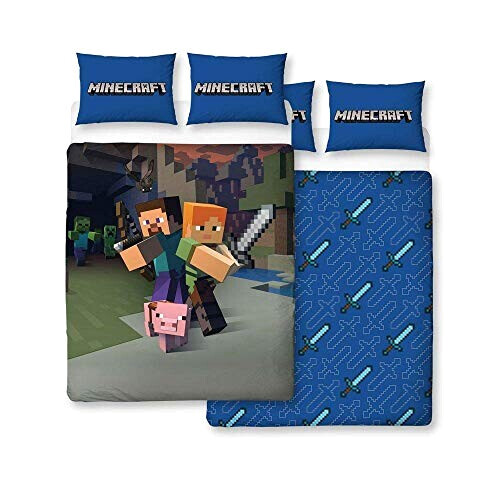 Housse de couette Minecraft multicolore 200x200 cm variant 0 