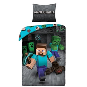 Housse de couette Steve - Minecraft - multicolore 140x200 cm