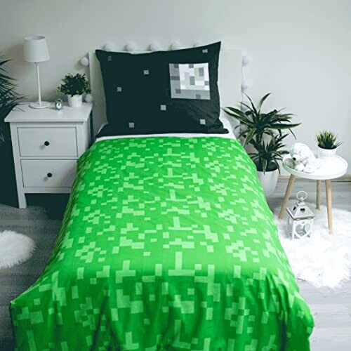 Housse de couette Minecraft vert 140x200 cm variant 1 