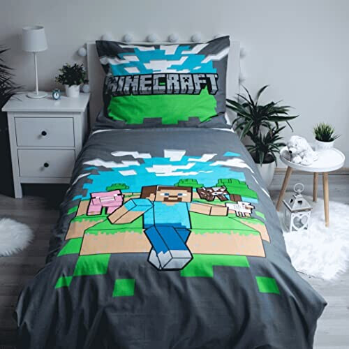 Housse de couette Minecraft vert 140x200 cm variant 0 