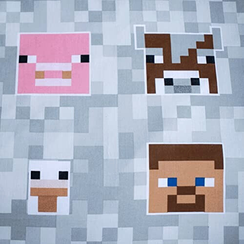 Housse de couette Minecraft vert 140x200 cm variant 2 