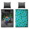 Housse de couette Steve, Creeper, Zombie, Pioche - Minecraft - multicolore 135x200 cm - miniature