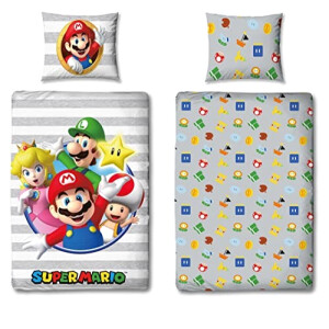 Housse de couette Super Mario multicolore 135x200 cm
