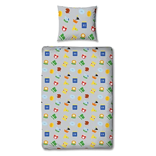 Housse de couette Super Mario multicolore 135x200 cm variant 1 