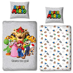Housse de couette Super Mario multicolore 135x200 cm