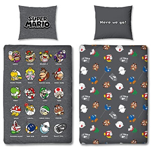 Housse de couette Super Mario multicolore 135x200 cm