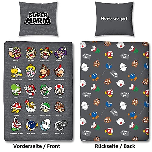 Housse de couette Super Mario multicolore 135x200 cm variant 2 