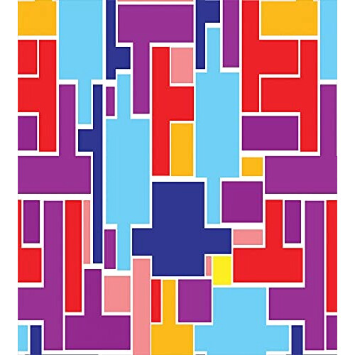 Housse de couette Tetris multicolore 130x200 cm variant 0 