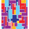 Housse de couette Tetris multicolore 130x200 cm - miniature variant 1