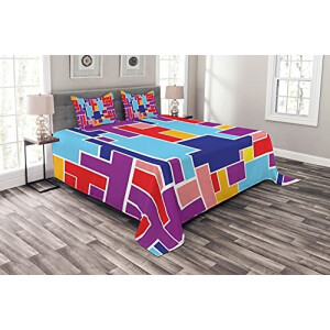 Housse de couette Tetris multicolore