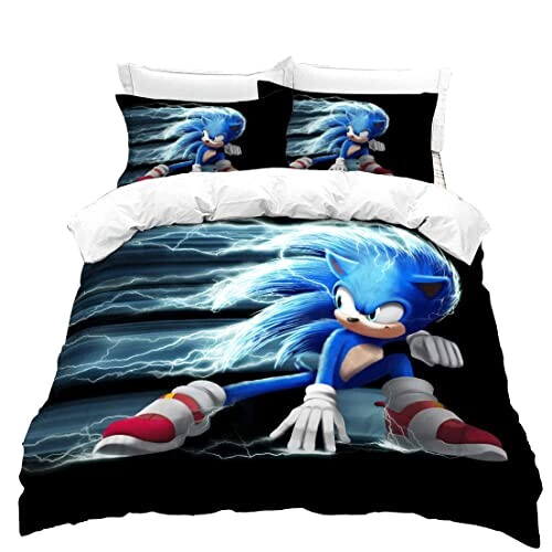 Housse de couette Sonic 135x200 cm 140x200 cm 200x200 cm 220x240 cm