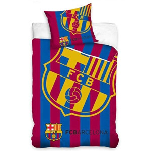 Housse de couette FC Barcelone blanc 140x200 cm