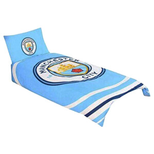 Housse de couette Manchester City bleu/blanc