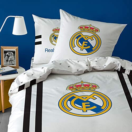 Housse de couette Real Madrid CF blanc 140x200 cm