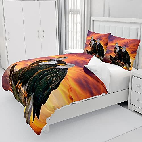 Housse de couette Aigle de mer 90x190 cm 140x200 cm 200x200 cm 220x240 cm 240x260 cm variant 0 